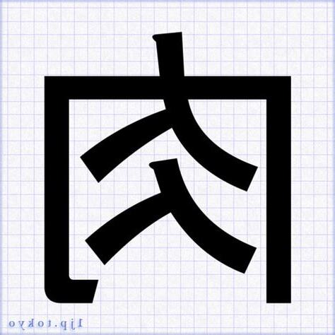 肉 文字